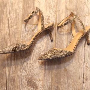 Banana Republic faux snake kitten heel